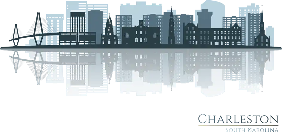 Charleston SC Vector Art Skyline